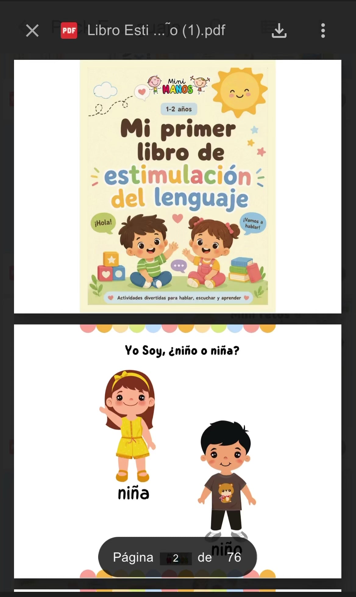Pack Mi Primer Libro de Estimulación